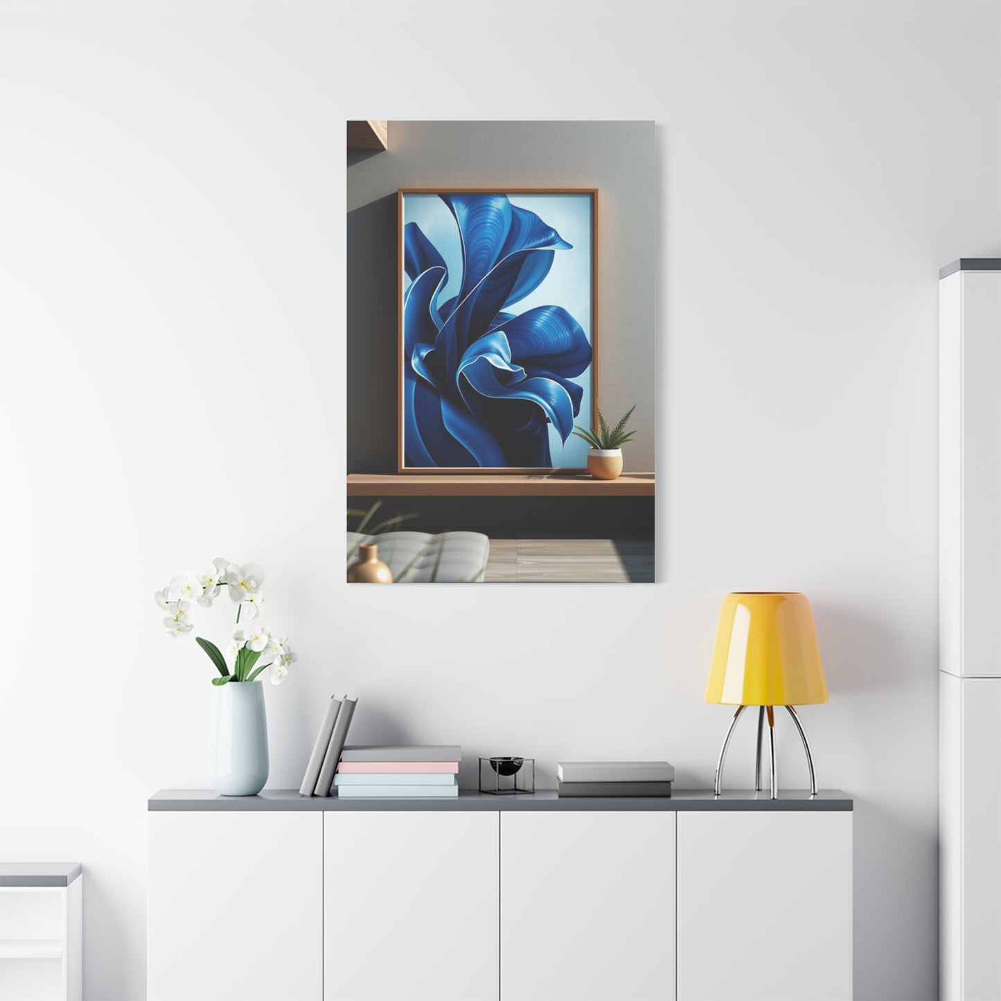 Navy Blue Art Supreme Canvas Wall Art & Canvas Print