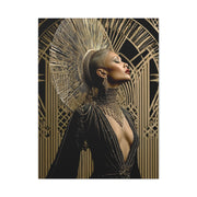 Art Deco Gold Muse Portrait Wall Art & Canvas Print