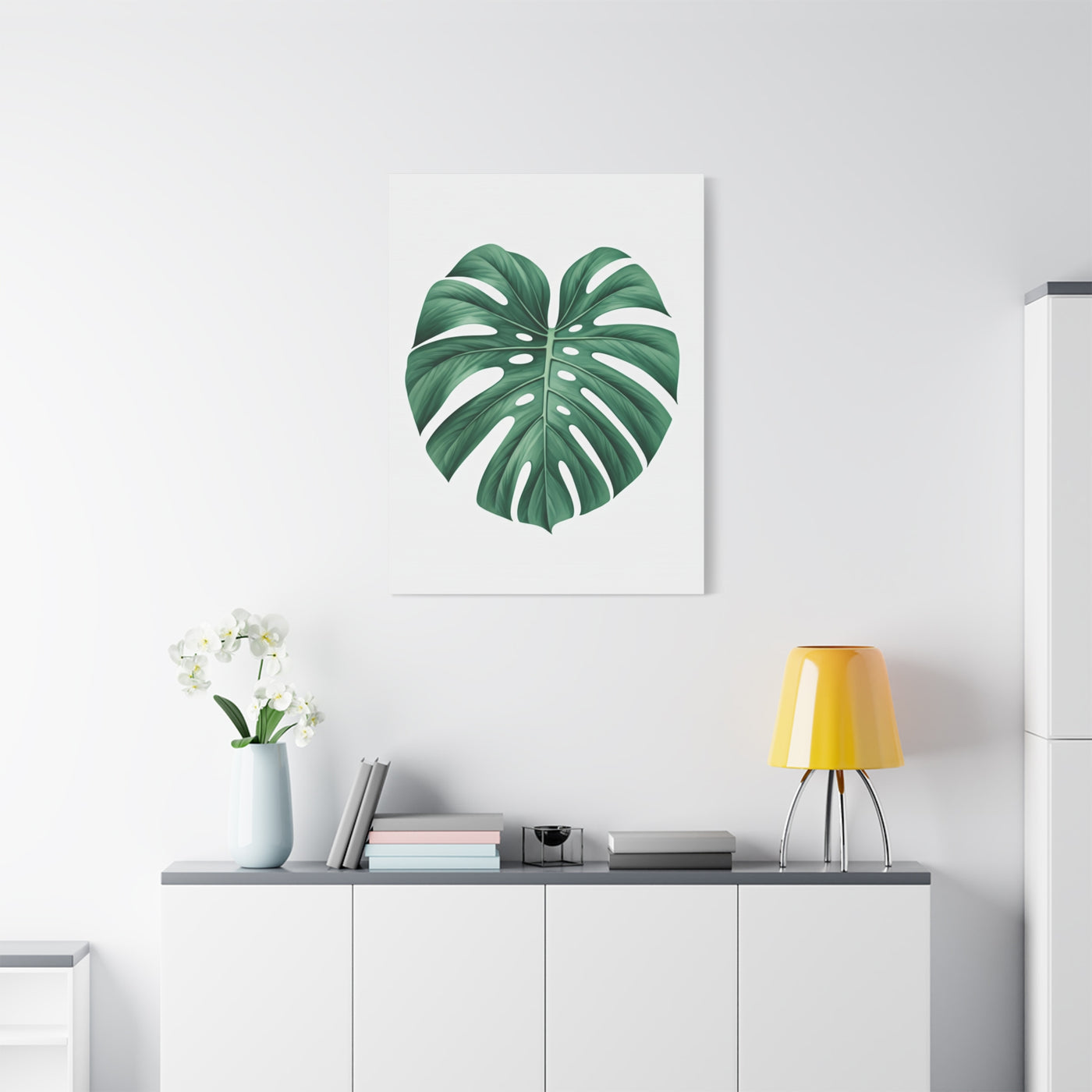 Monstera Leaf Modern Botanical Wall Art & Canvas Prints