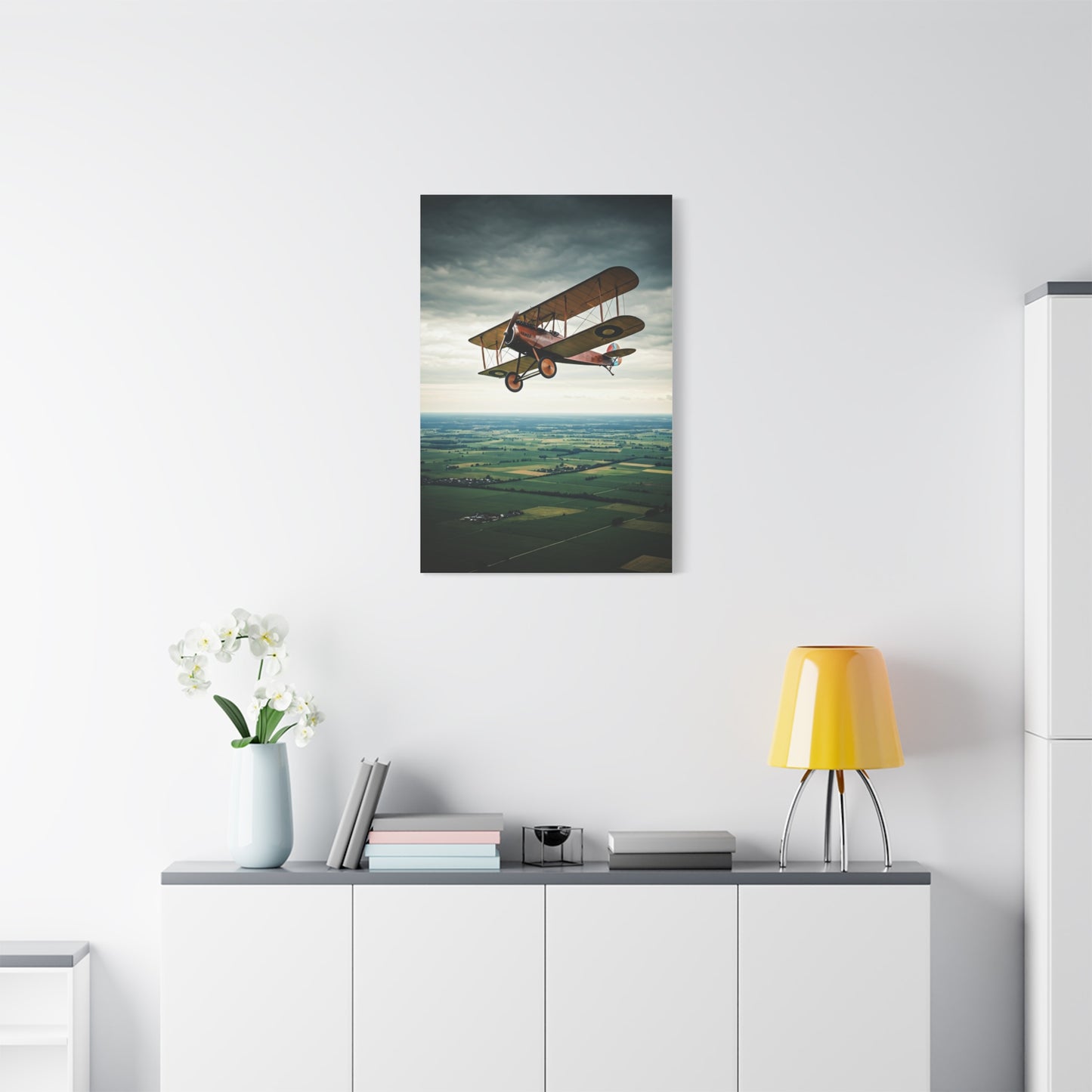 Classic Biplane Sky Journey Wall Art & Canvas Prints