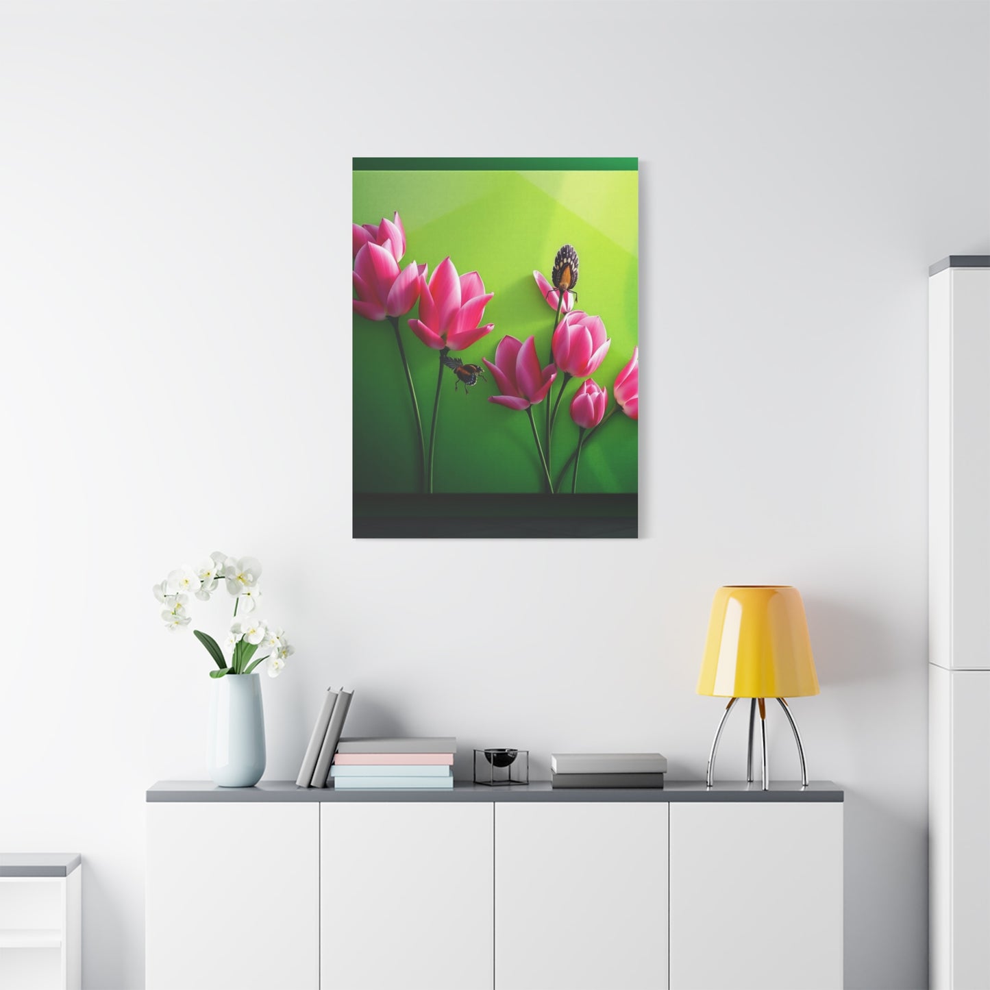 Elite Green & Pink Canvas Art Vision Wall Art & Canvas Print