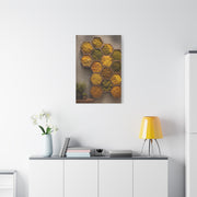 Honeycomb Preserved Moss Biophilic Installation Wall Art & Canvas Print