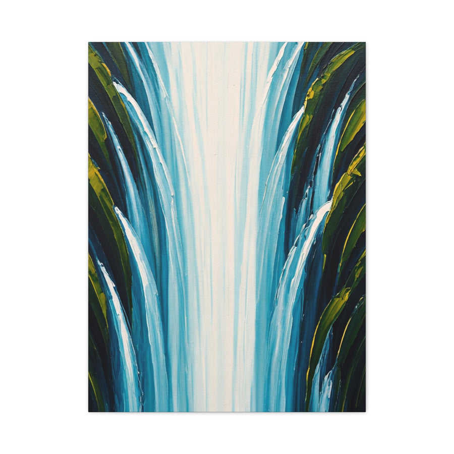 Vertical Cascade Flow Abstract Wall Art & Canvas Prints