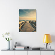 Wooden Boardwalk to the Ocean Horizon Wall Art & Canvas Prints