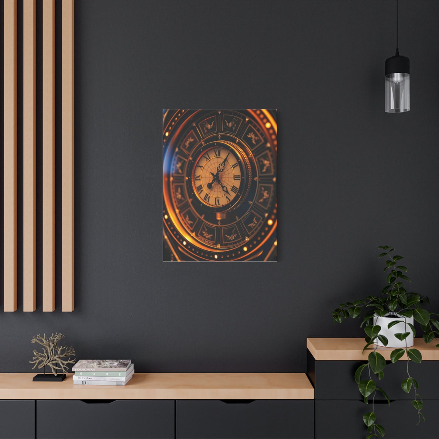 Clock Art Refined Canvas Wall Art & Canvas Print