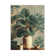 Tropical Green Botanical Still Life Wall Art & Canvas Print
