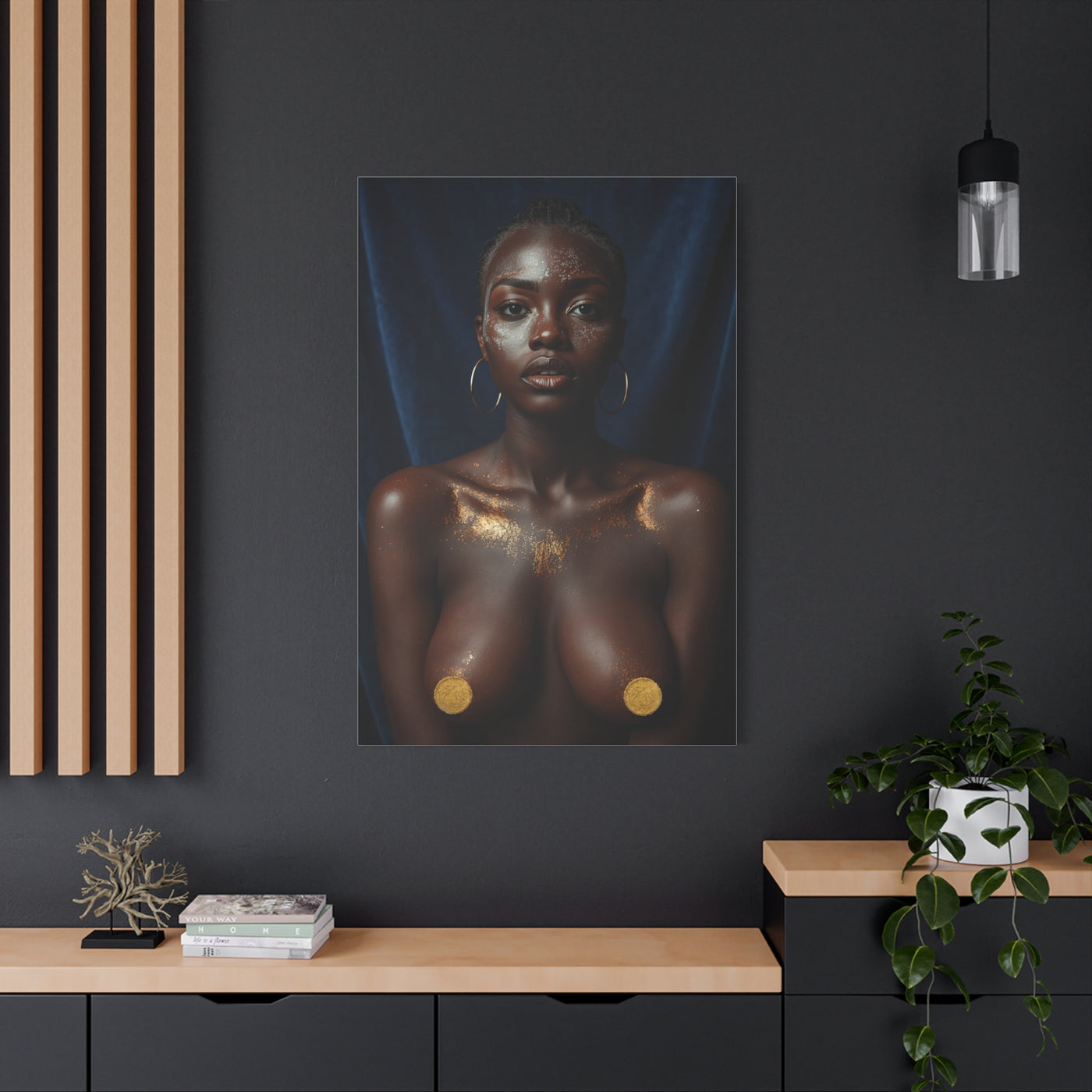 Gold Dust Portrait Study Wall Art & Canvas Print