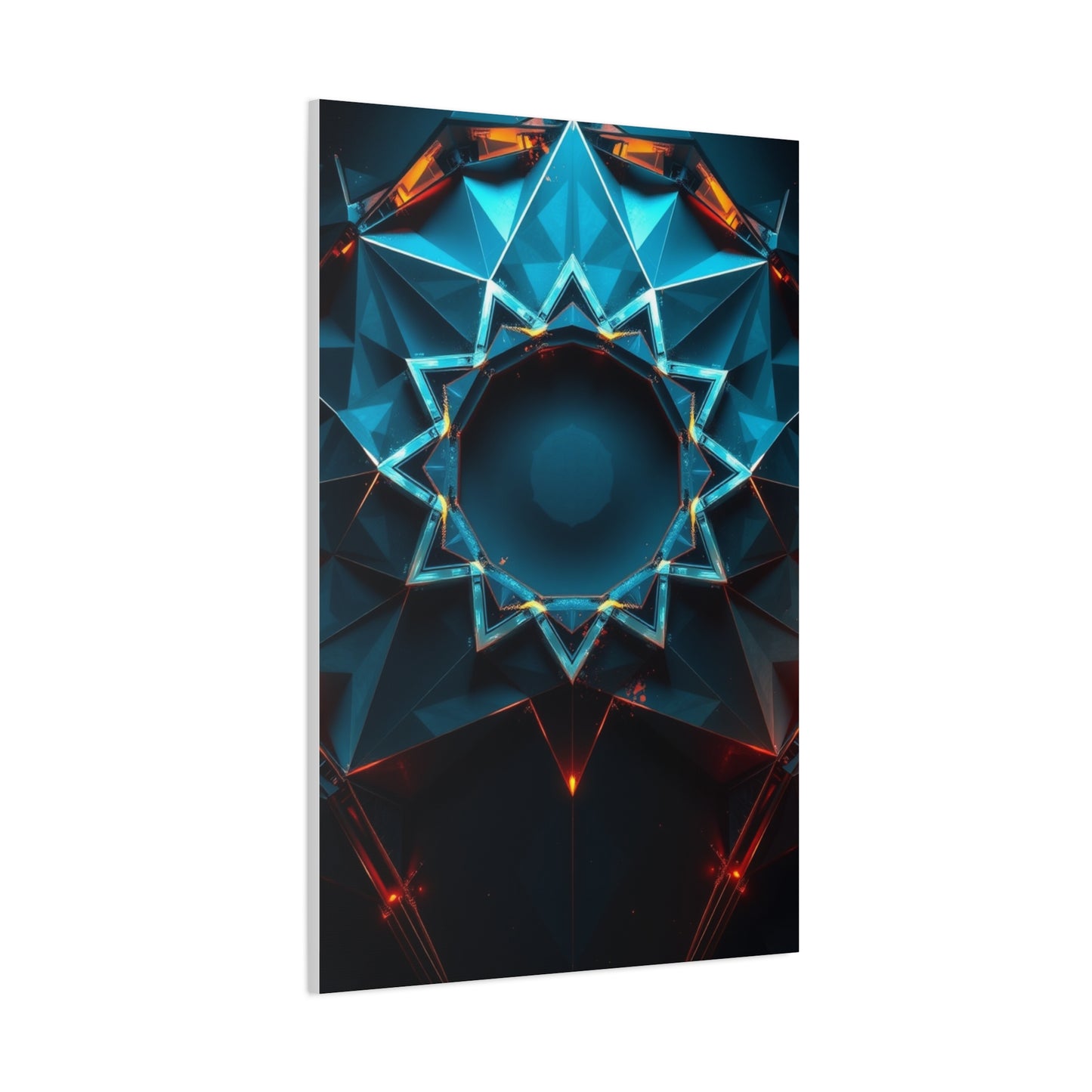 Geometric Vortex Elegance Wall Art & Canvas Print