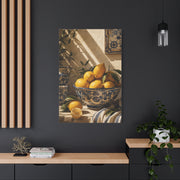 Mediterranean Lemon Still Life Ceramic Bowl Wall Art & Canvas Print