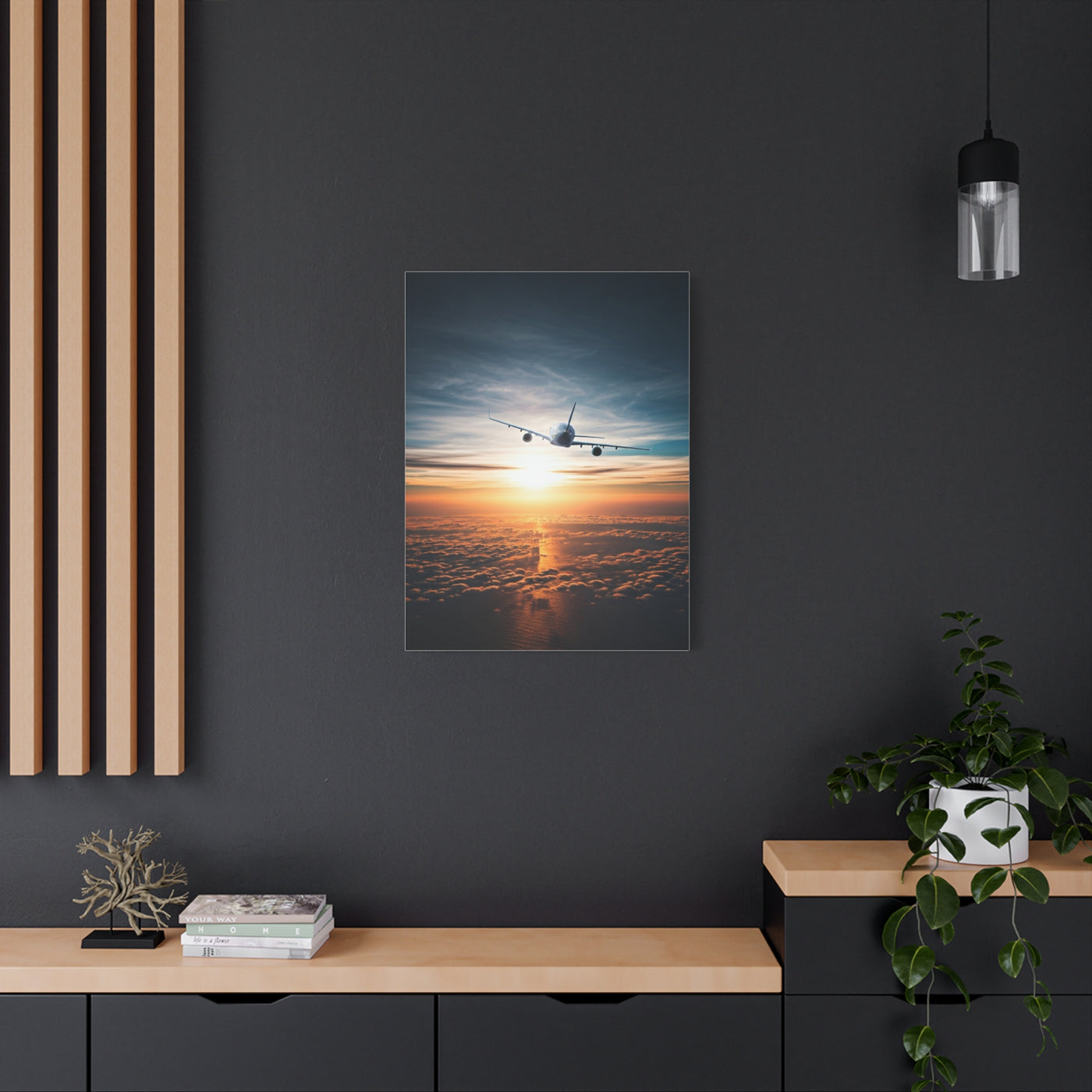 Skyward Sunset Departure Wall Art & Canvas Prints