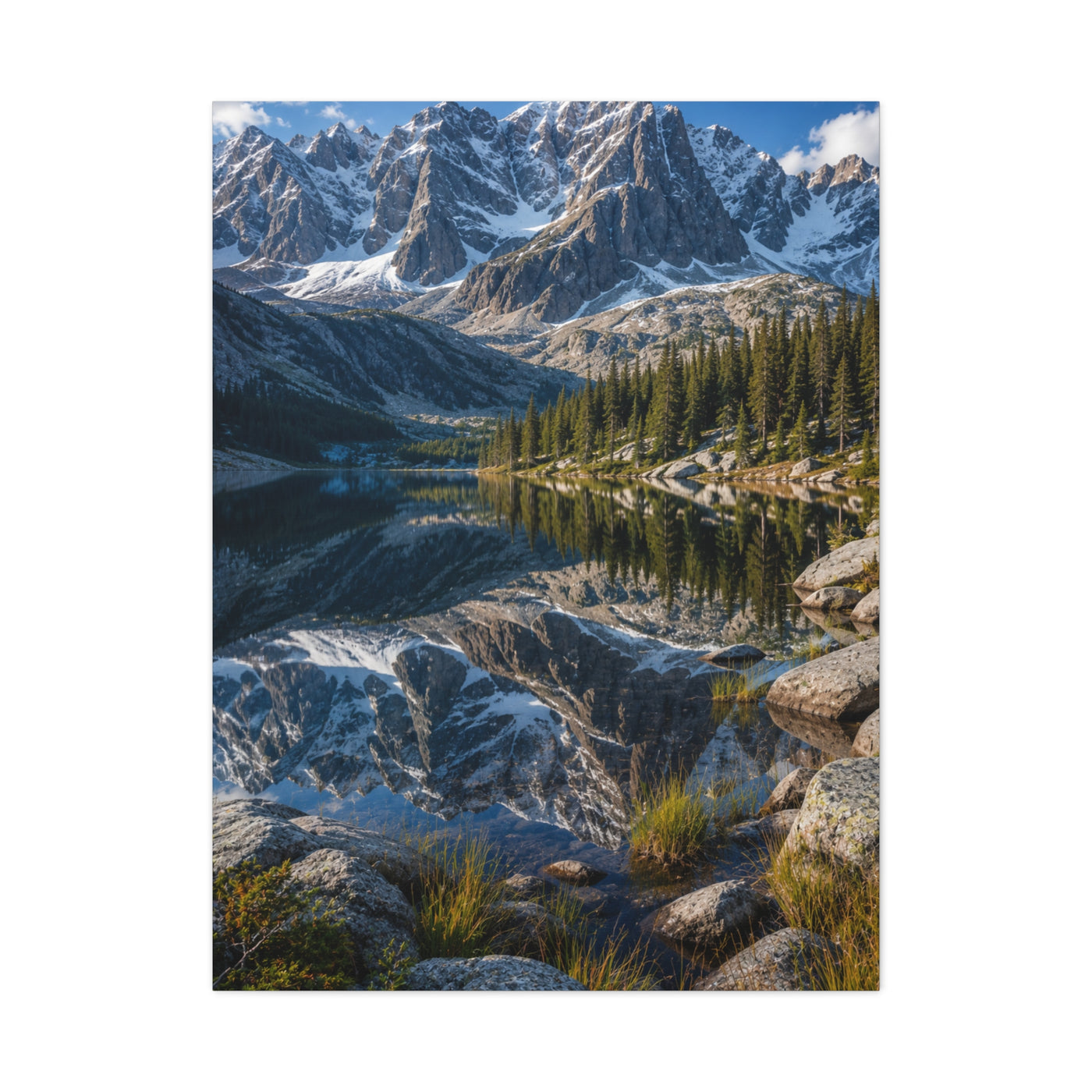 Rocky Mountain Alpine Reflection Wall Art & Canvas Print