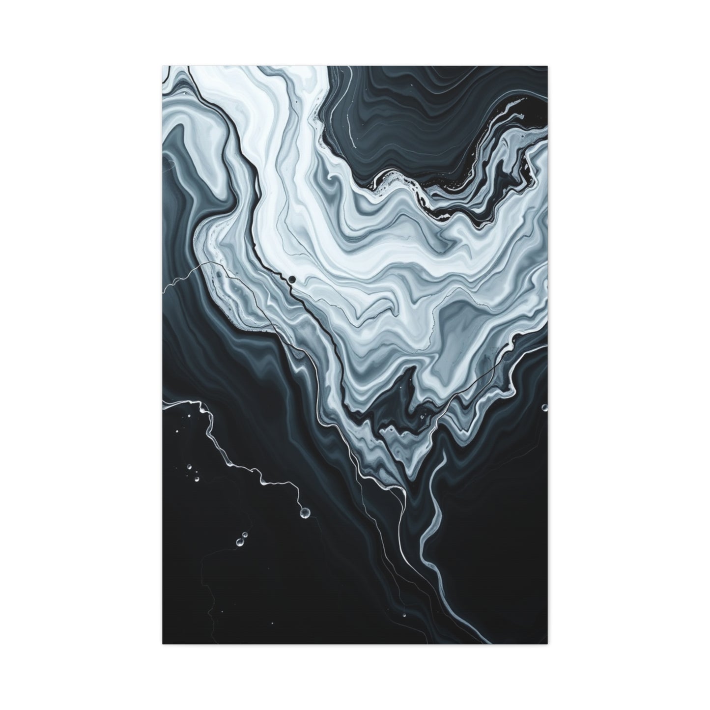 Black and White Abstract Art Supreme Canvas Wall Art & Canvas Print