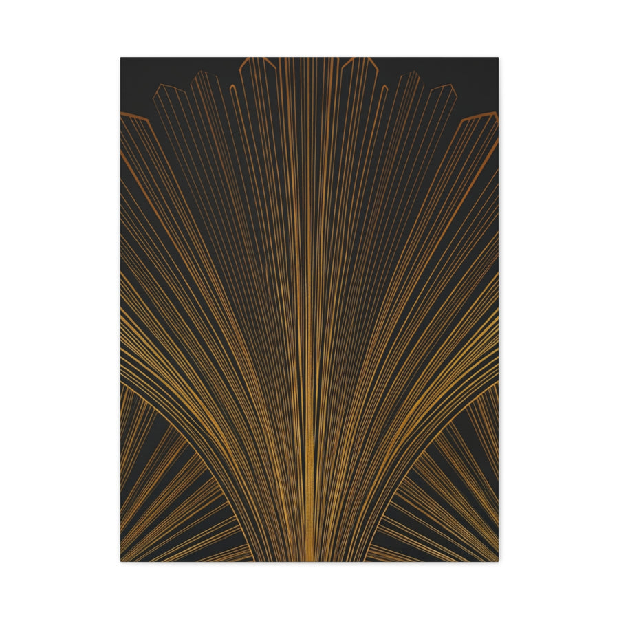 Regal Fan Lines Art Deco Wall Art & Canvas Prints