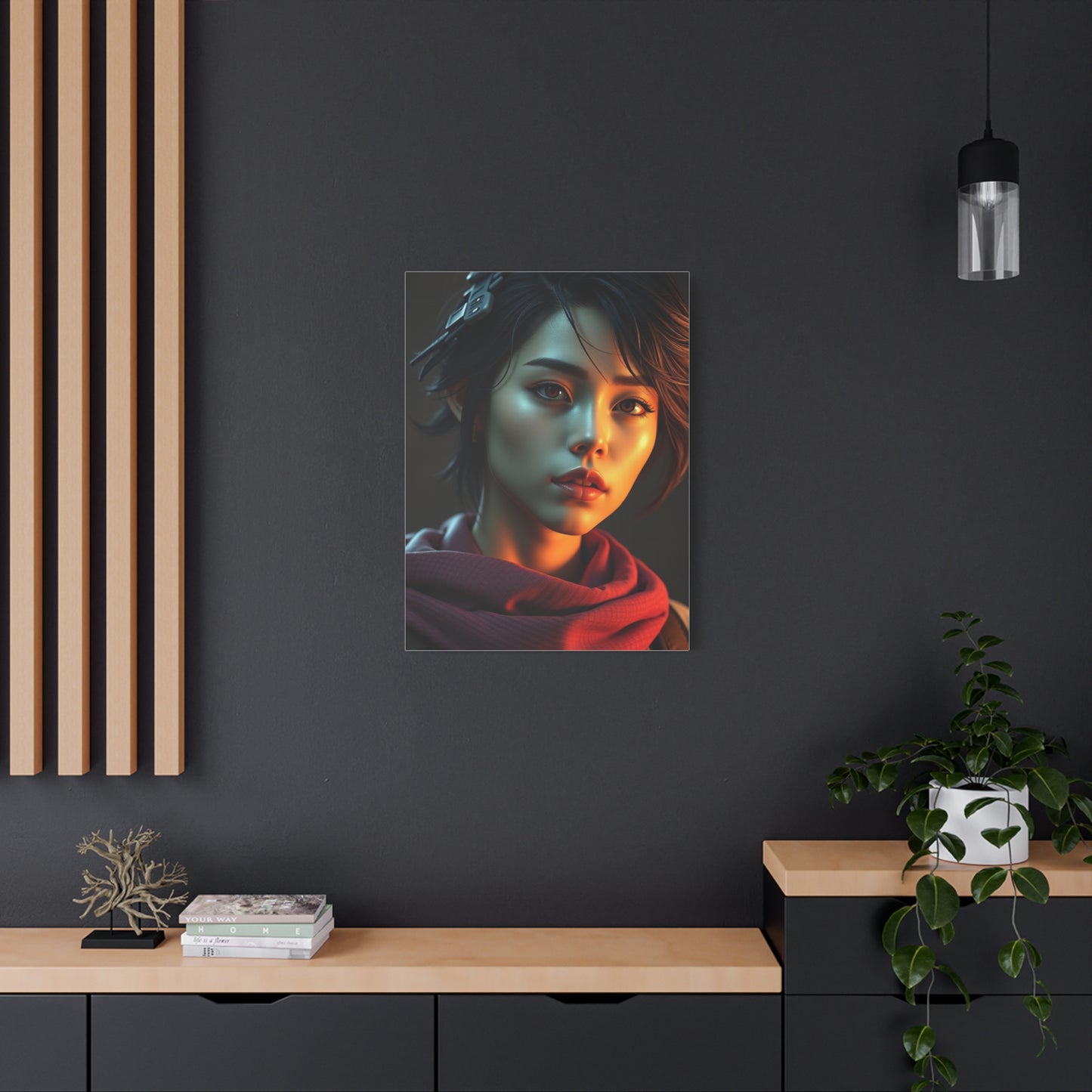 Serene Pixel Serenade Wall Art & Canvas Print