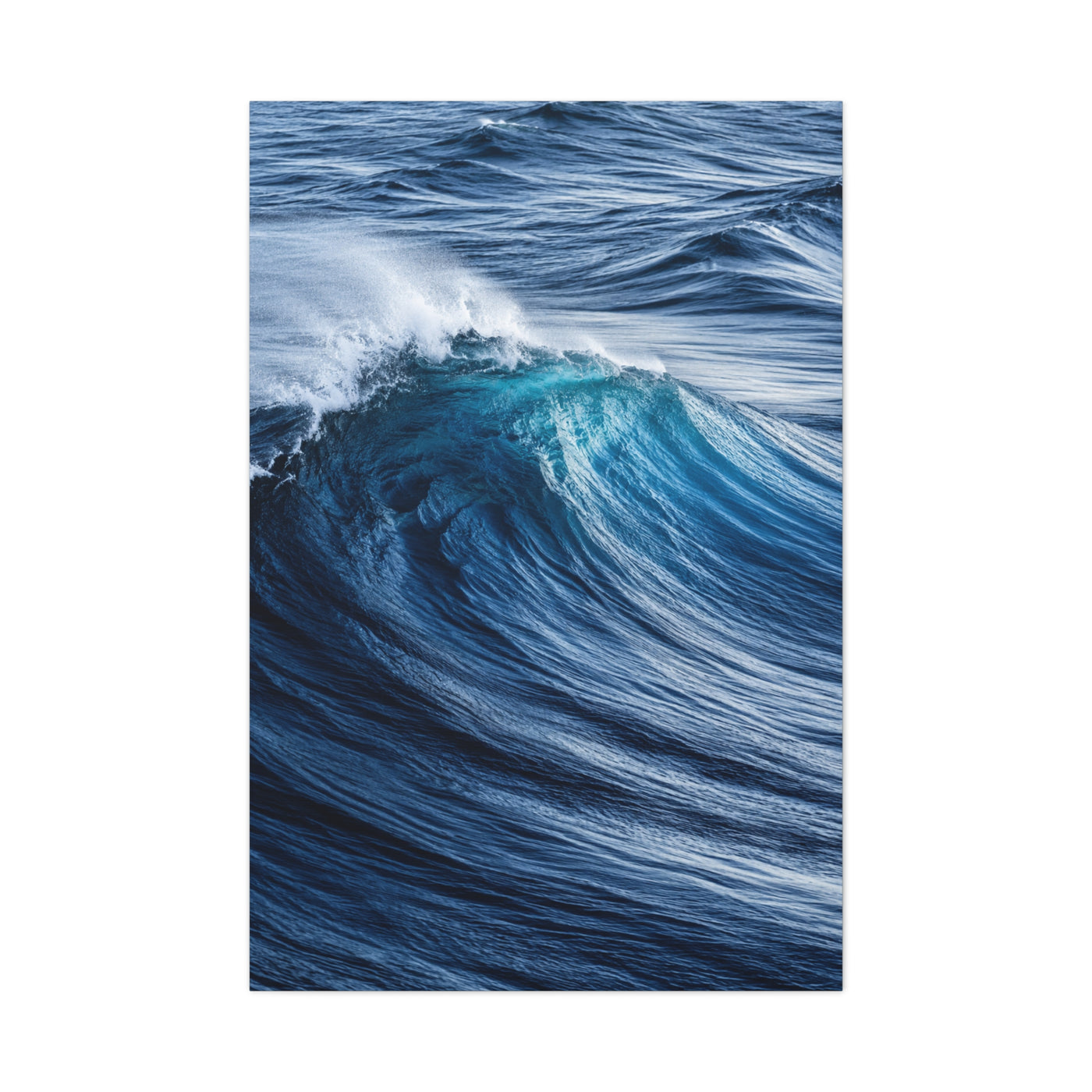 Dynamic Ocean Curl Motion Detail Wall Art & Canvas Print