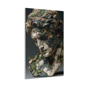 Verdigris Marble Bust Sculpture Wall Art & Canvas Print