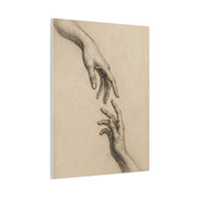 Expressive Hands Charcoal Study Wall Art & Canvas Print