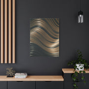 Gilded Waveform Abstract Wall Art & Canvas Prints