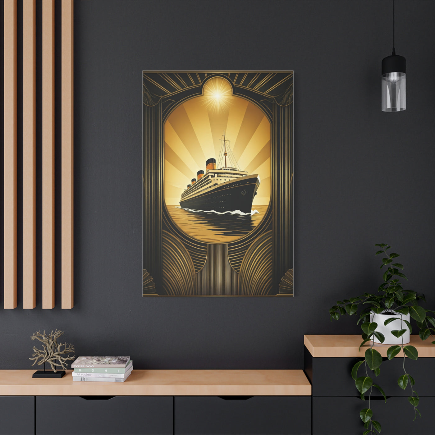 Golden Voyage Art Deco Cruise Wall Art & Canvas Prints