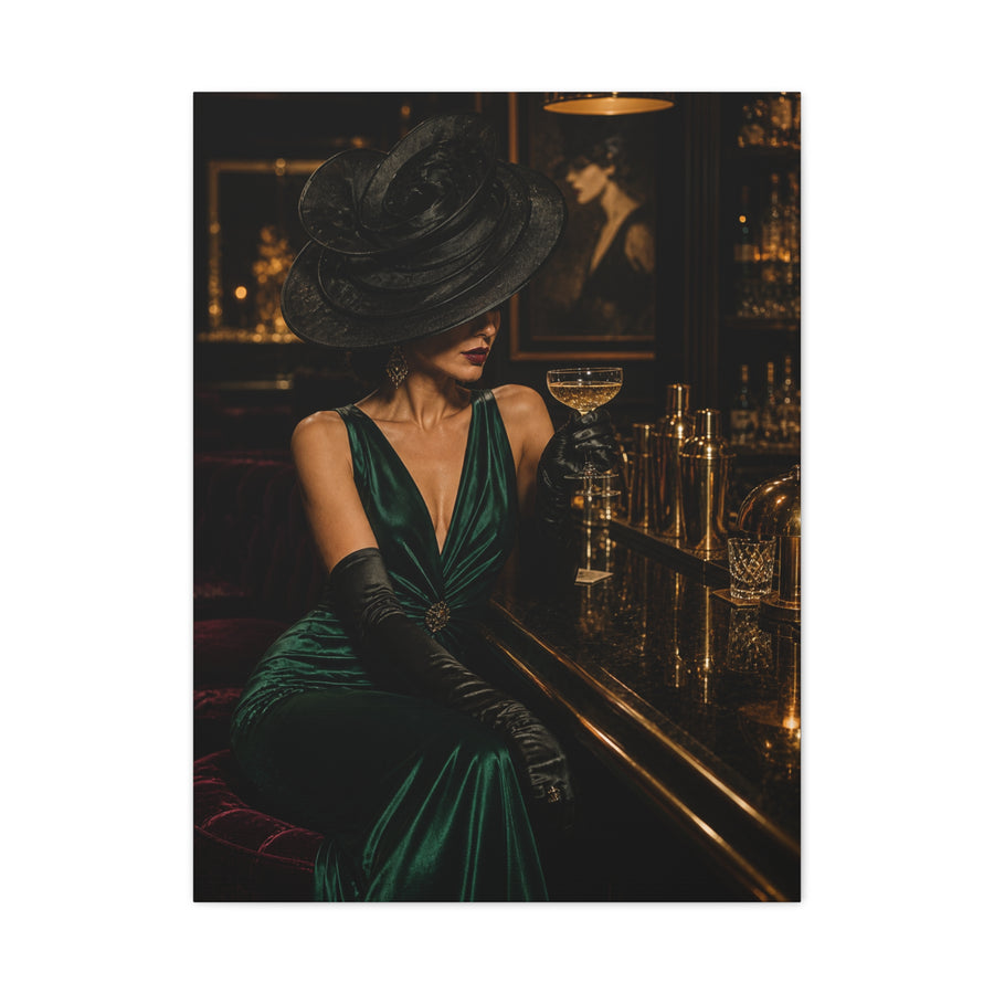 Couture Lounge Muse Portrait Wall Art & Canvas Print