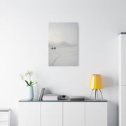 Scandinavian Winter Minimalist Mountain Wall Art & Canvas Print