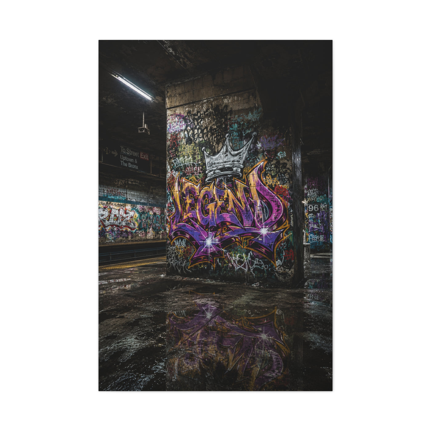 Underground Legends Graffiti Subway Street Wall Art & Canvas Print