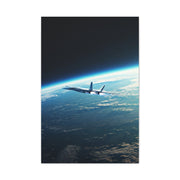 High-Altitude Spaceplane Earth Orbit Wall Art & Canvas Prints