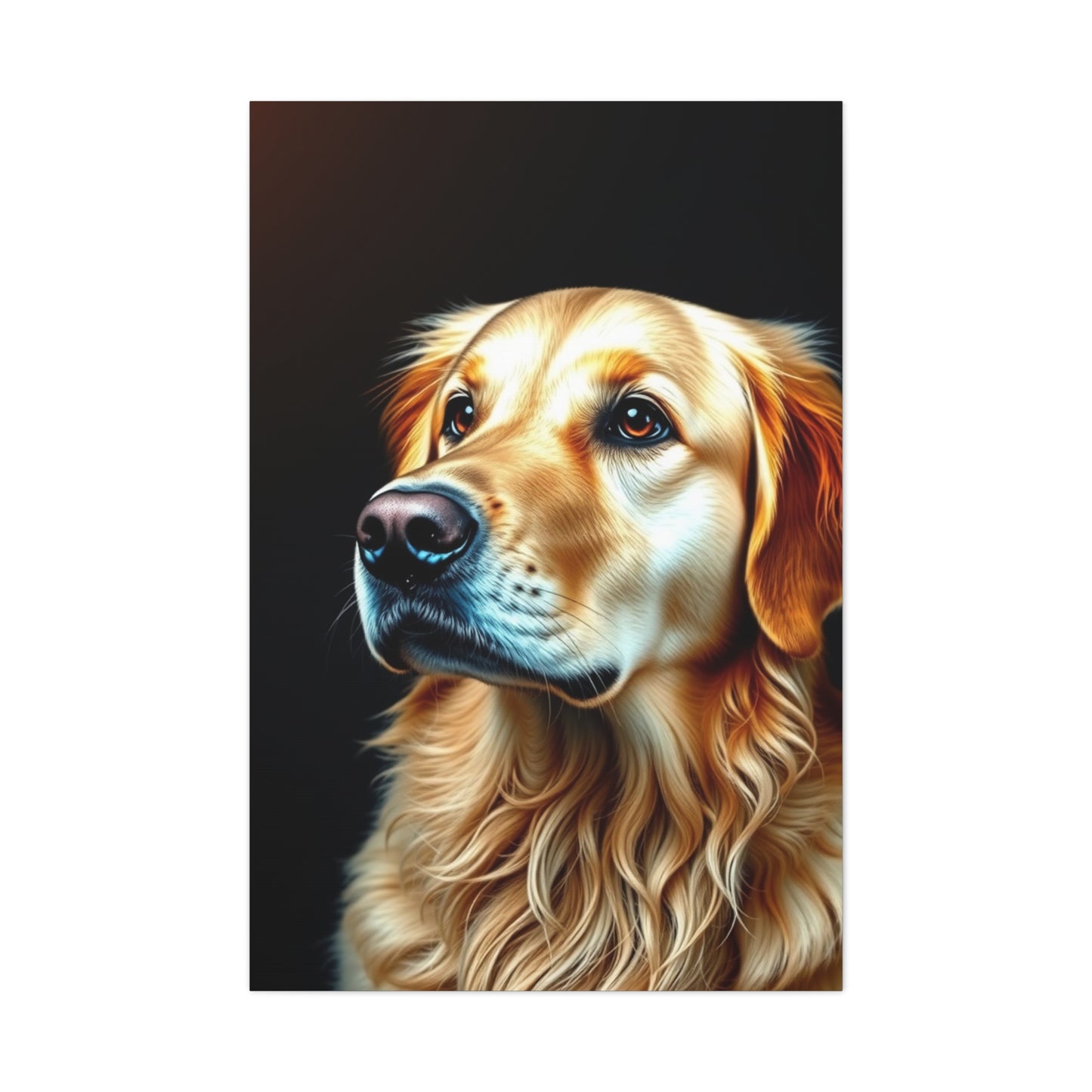 Supreme Golden Retriever Art Beautiful Collection Wall Art & Canvas Print