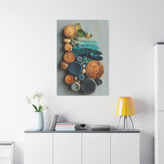 Driftwood and Sea Stone Abstract Wall Art & Canvas Print