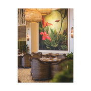 Tropical Flora and Fauna Resort Restaurant Wall Art & Canvas Print
