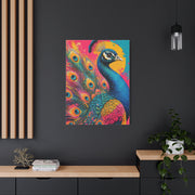 Vibrant Pop Art Peacock Statement Wall Art & Canvas Print