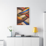 Dimensional Wrapped Fabric Bands Wall Art & Canvas Print