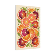 Retro Citrus Slice Composition Wall Art & Canvas Print