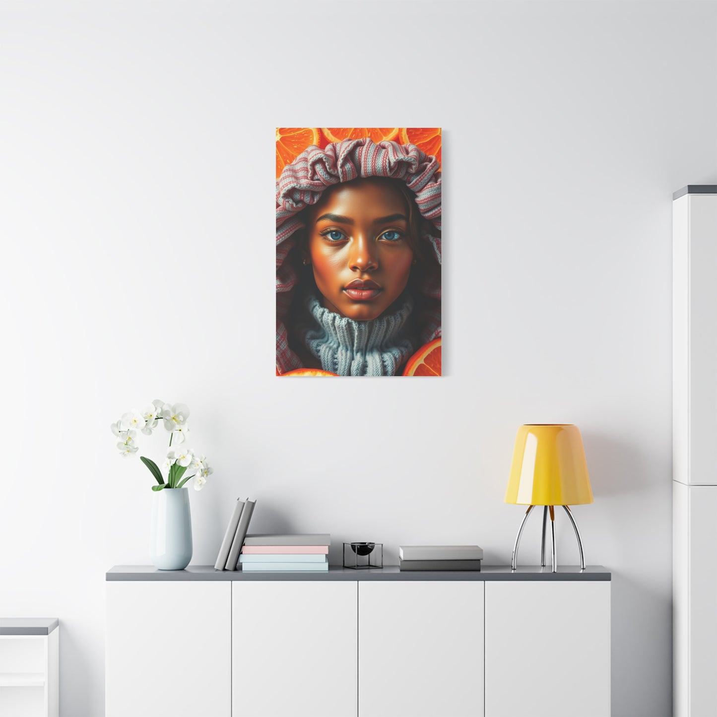 Radiant Apricot Impression Wall Art & Canvas Print