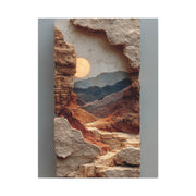 Sculptural Desert Window Relief Wall Art & Canvas Print