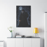 Gothic Moonlit Santa Forest Wall Art & Canvas Print