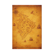 Old Pirate Island Chart Wall Art & Canvas Prints