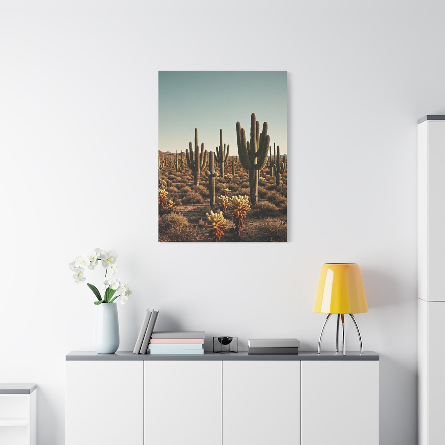 Saguaro Valley Desert Landscape Wall Art & Canvas Prints