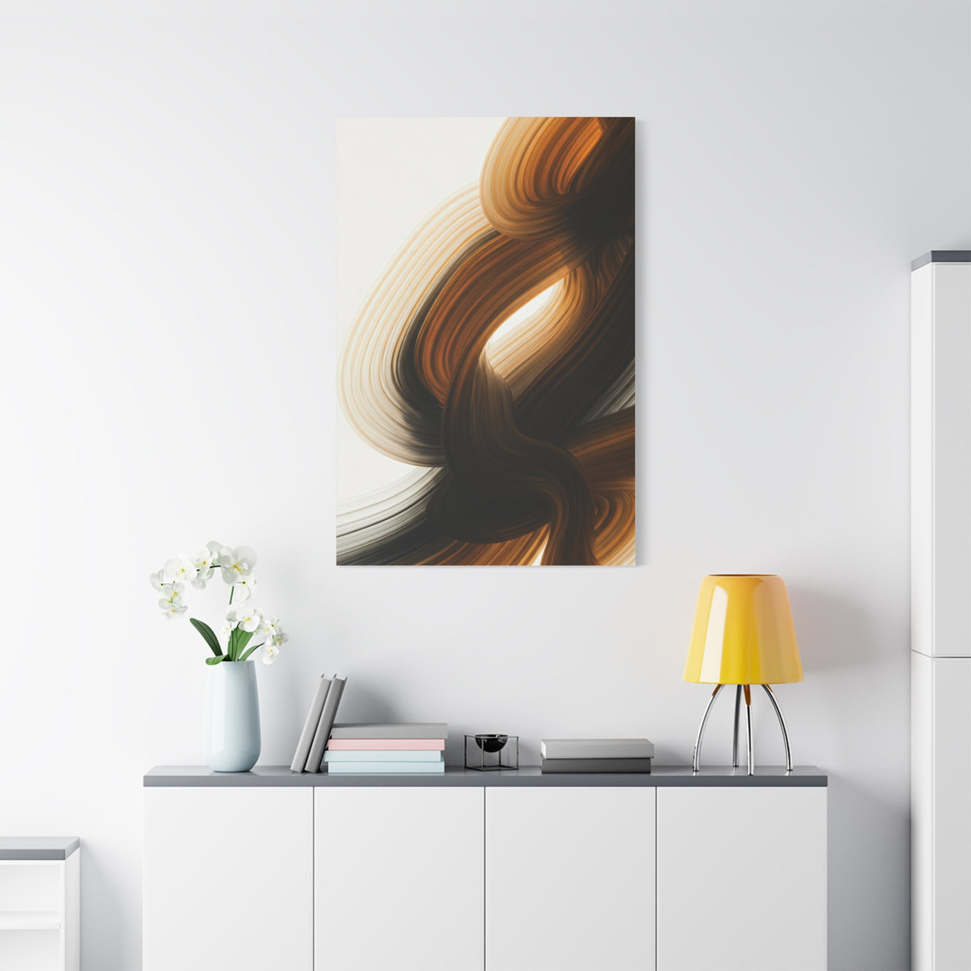 Dark Gold Flow Abstract Wall Art & Canvas Prints