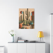 Desert Modern Cactus Garden Southwest Wall Art & Canvas Print