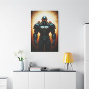Radiant Cyber Warrior Wall Art & Canvas Print