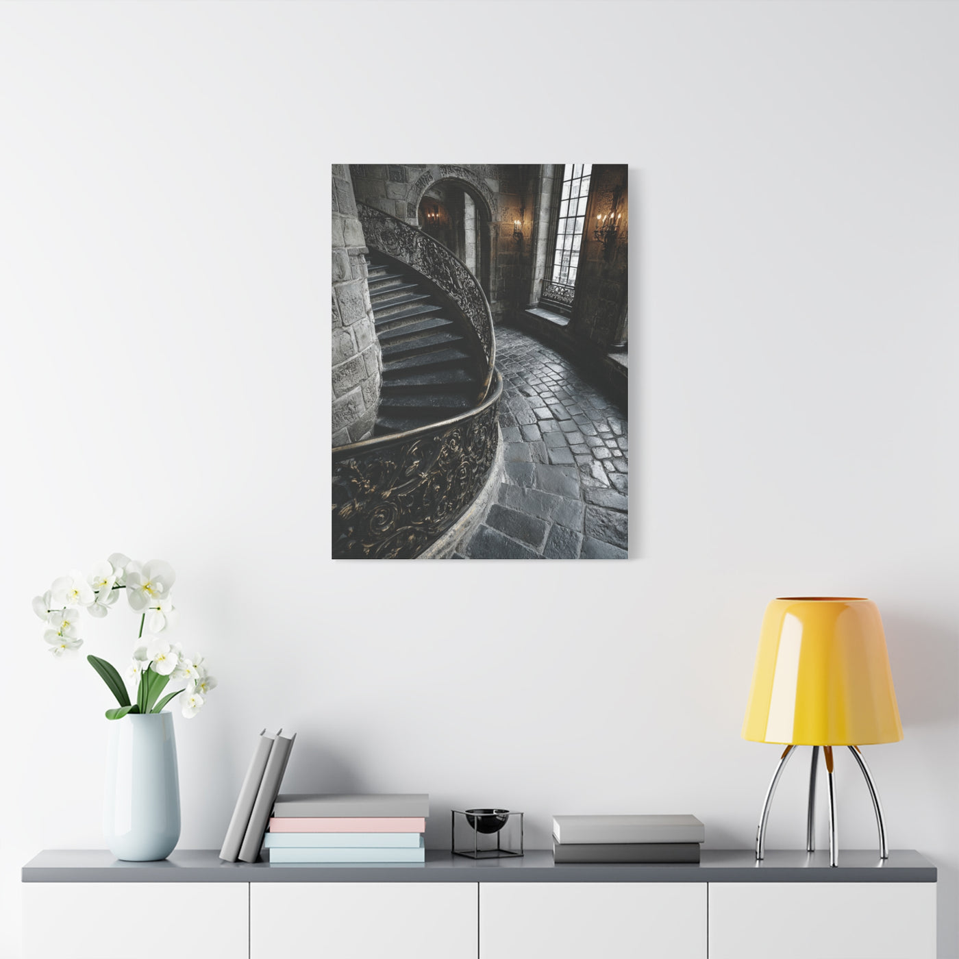 Spiral Staircase Architectural Wall Art & Canvas Print