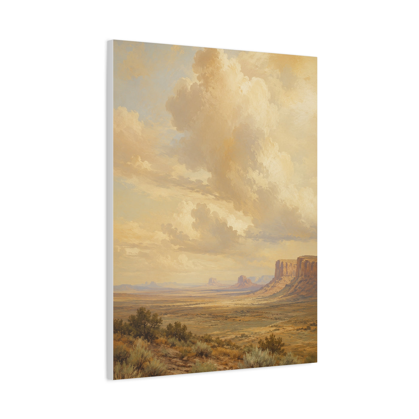 Golden Canyon Vista Western Landscape Wall Art & Canvas Print