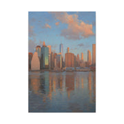 New York Skyline Morning Reflection Wall Art & Canvas Print