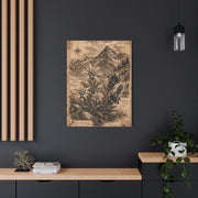 Antique Alpine Flora Engraving Wall Art & Canvas Print