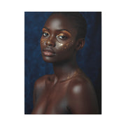 Minimal Gold Highlight Portrait Wall Art & Canvas Print