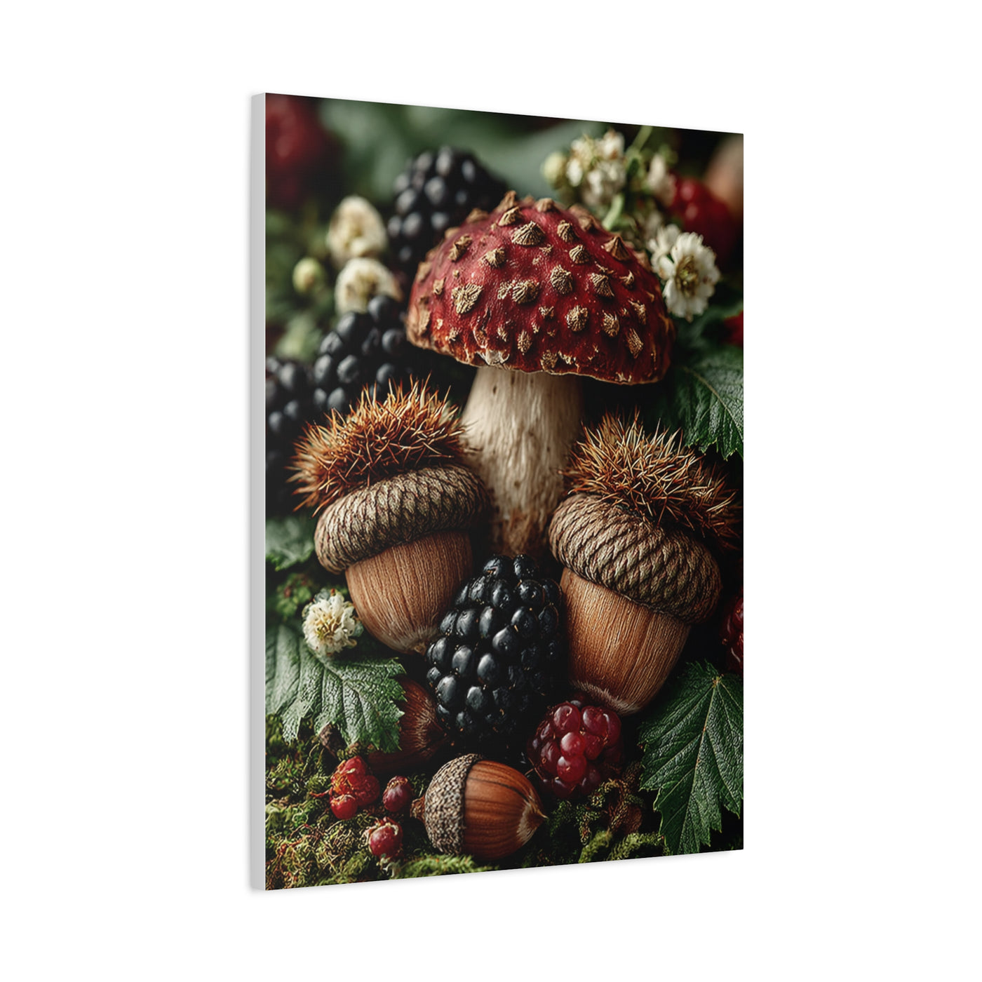 Woodland Harvest Still Life Wall Art & Canvas Print