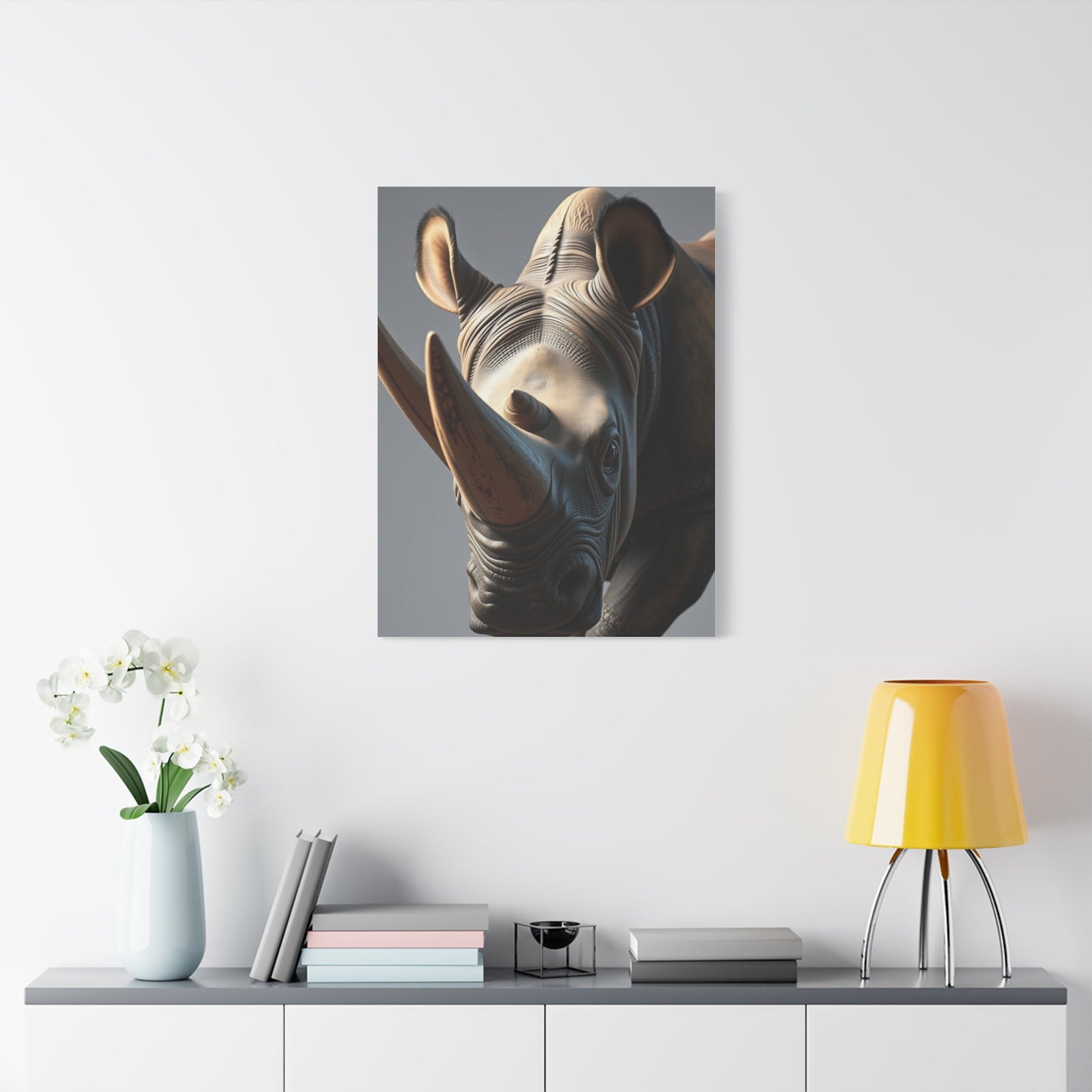 Supreme Rhinoceros Art Beautiful Collection Wall Art & Canvas Print