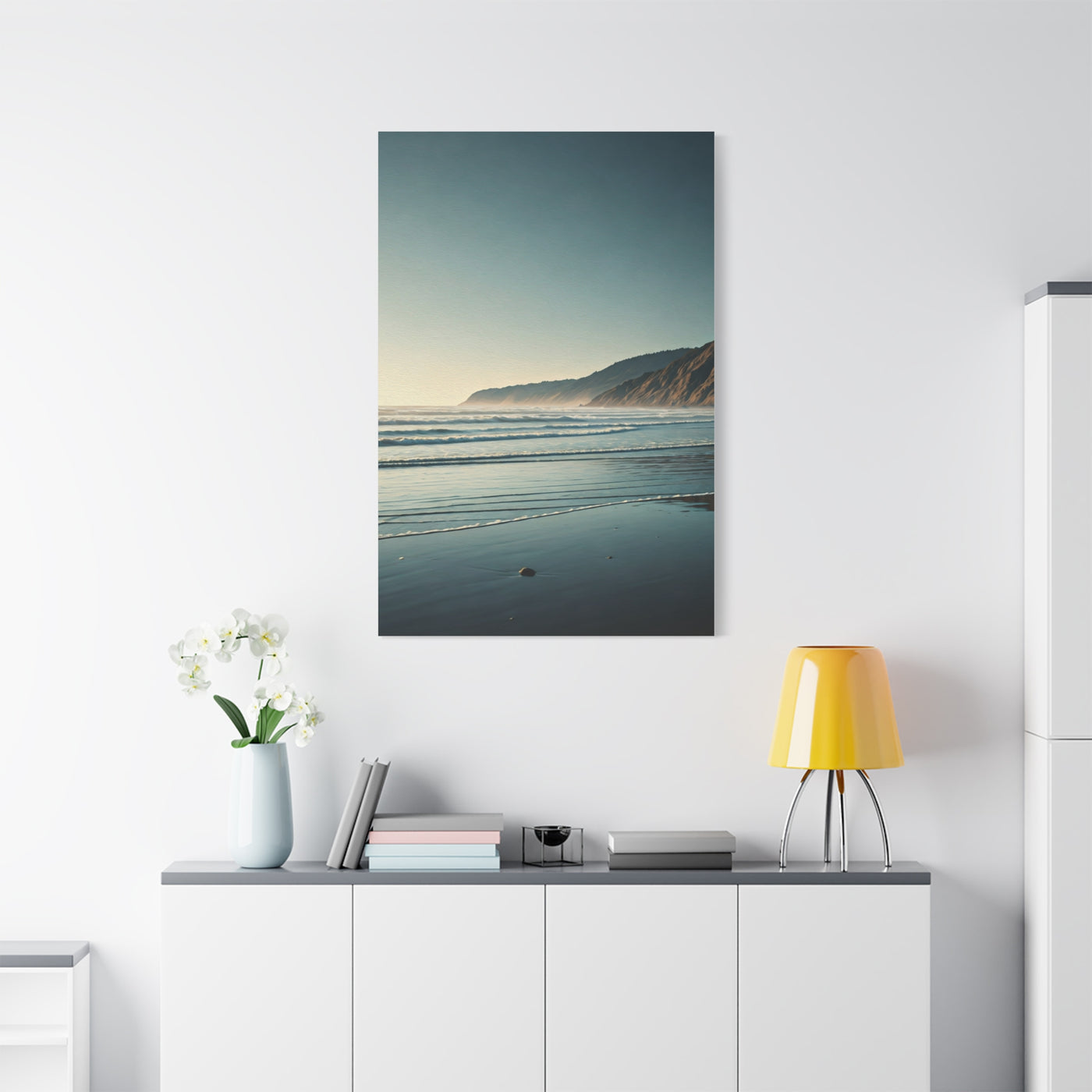 Misty Coastal Morning Shore Wall Art & Canvas Prints