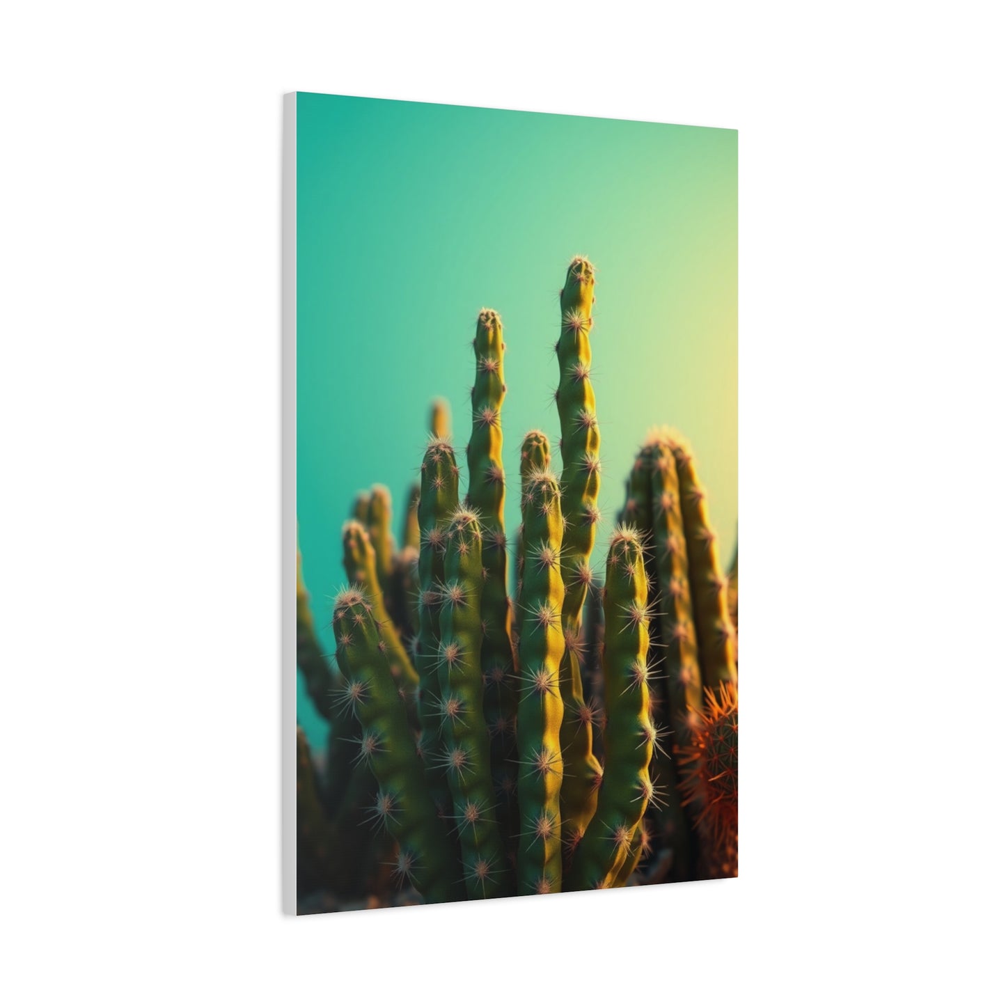 Gilded Cactus Tableau Wall Art & Canvas Print